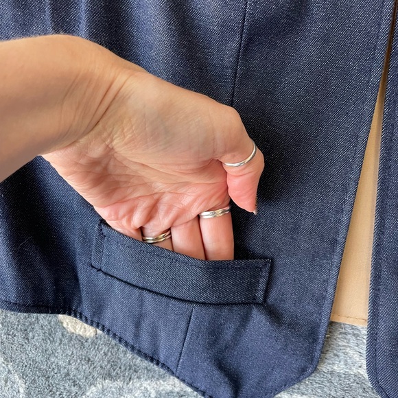 Vintage Reversible Western Best Denim and Suede Medium - Picture 5 of 5